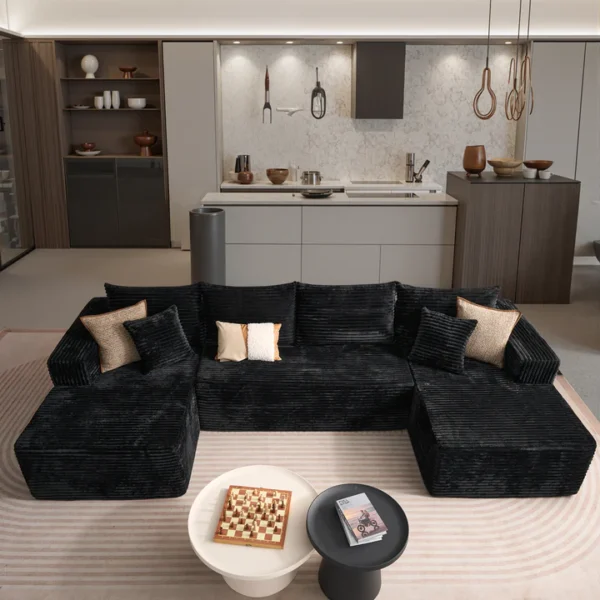 U-Shape Modular Boneless Couch for sale online in Frisco